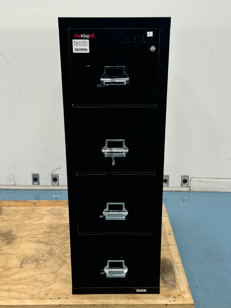 Image of Fire King 4 Drawer Filing Cabinet